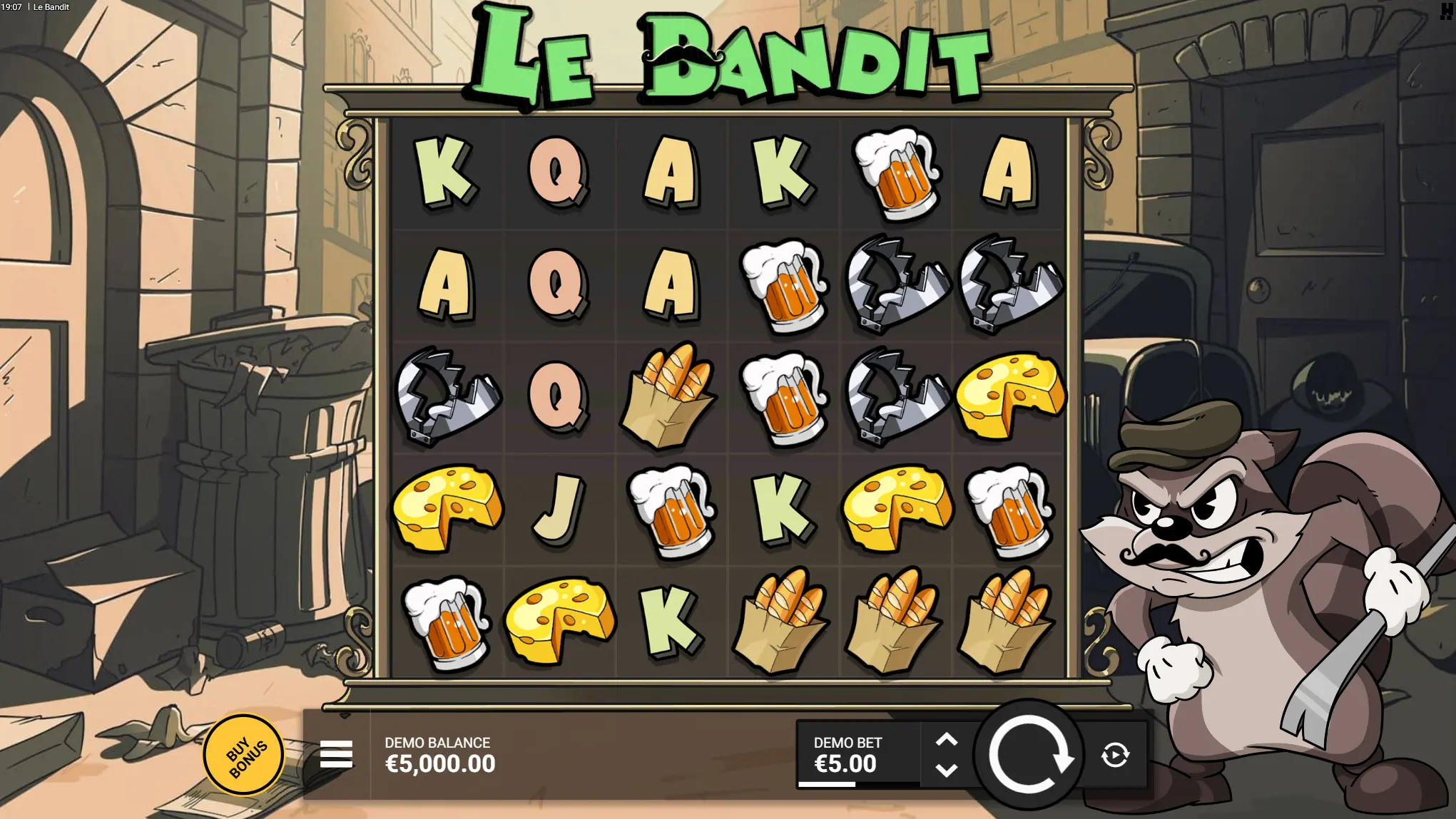 Превью игрового интерфейса Le Bandit